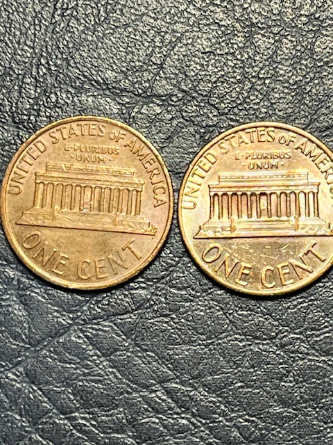 1974-Lincoln-Cents--Strange--Color-Field-